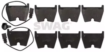 Комплект тормозных колодок, дисковый тормоз SWAG купить